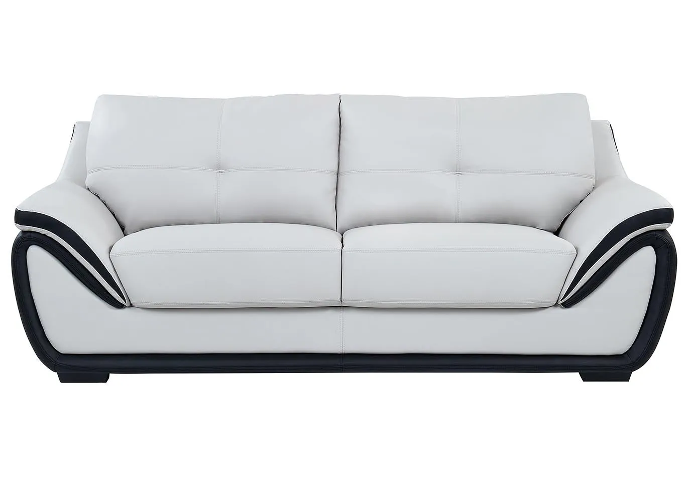 Natalie Light Grey/Black Sofa