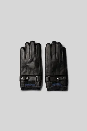 Nathan Leather Glove with Cashmere Cuff