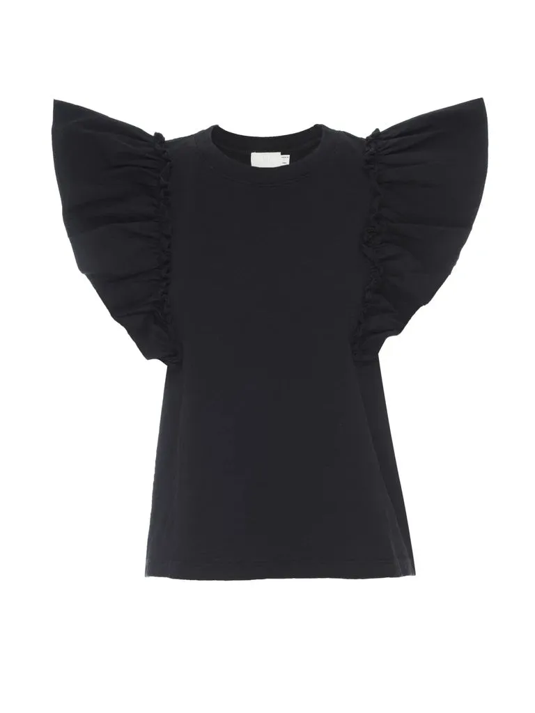 Nation LTD - Para Boxy Tee in Jet Black