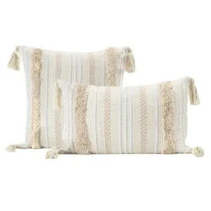 Natural Cotton Linen Tassel Pillow