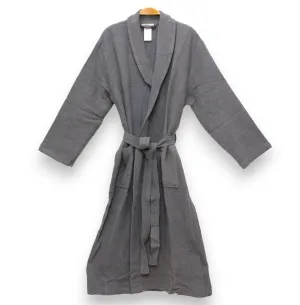 Natural Cotton Turkish Towel Waffle Pestemal Bathrobe