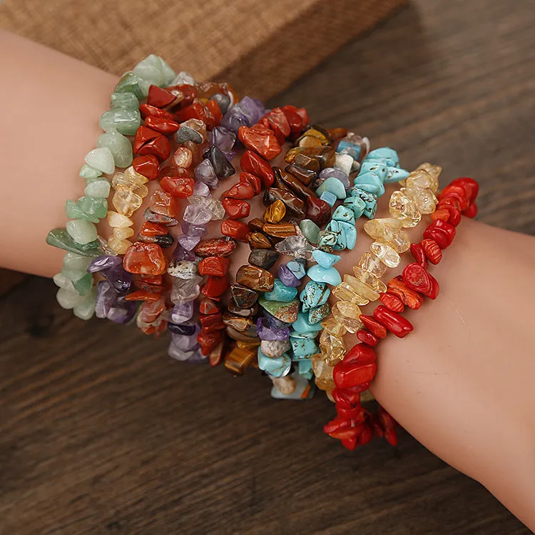 Natural Crystal Crushed Stone Fashion Bracelet