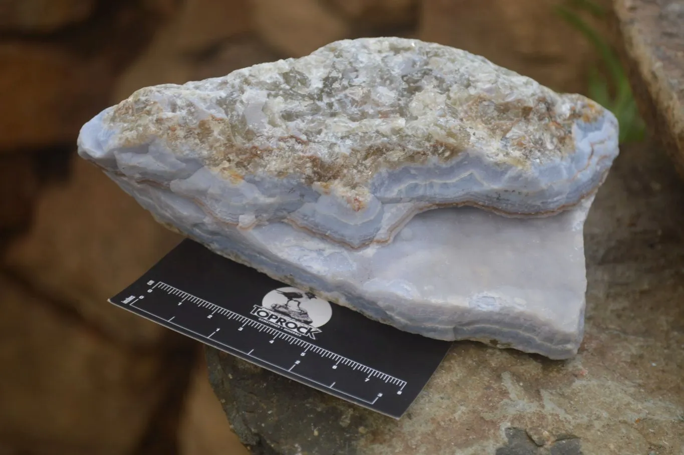 Natural Crystalline Blue Lace Agate Specimens x 2 From Namibia