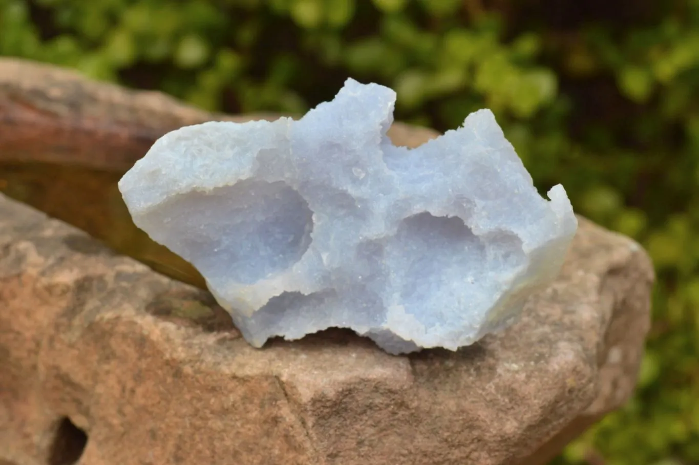 Natural Etched Blue Chalcedony Agate Specimens  x 5 From Nsanje, Malawi