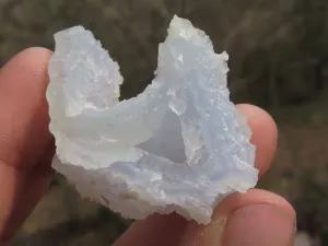 Natural Etched Blue Chalcedony Specimens x 35 From Nsanje, Malawi