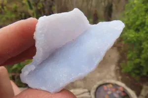 Natural Etched Blue Chalcedony Specimens x 35 Nsanje, Malawi