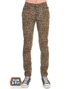 Natural Leopard Stretch Skinny Jeans