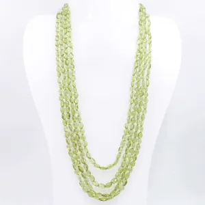 Natural Peridot Necklace Layered Peridot Necklace Gemstone Necklace Beaded Necklace Green Necklace Sarafa Necklace SKU 6143228