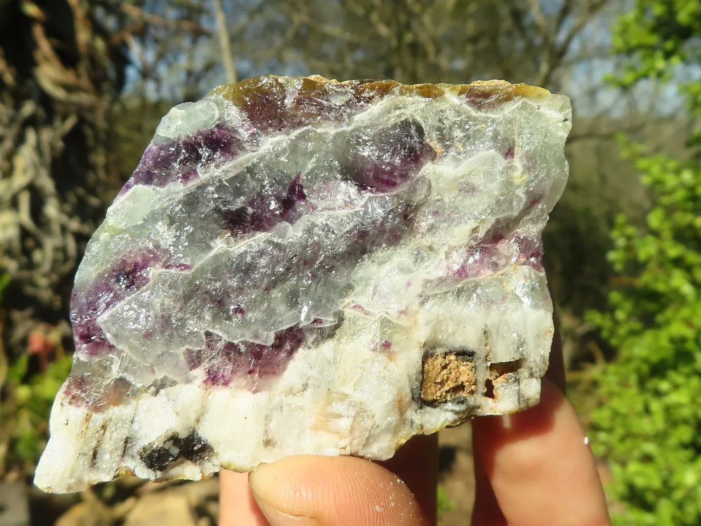 Natural Rough Watermelon Fluorite Cobbed Specimens  x 14 From Uis, Namibia