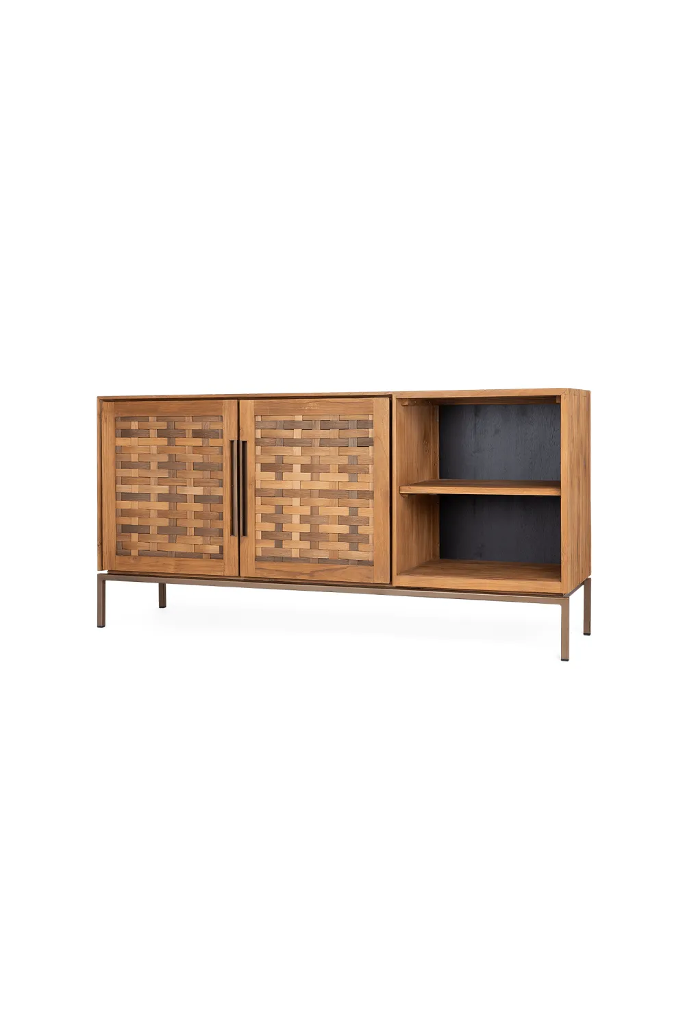 Natural Teak Wood Low Dresser | dBodhi Karma