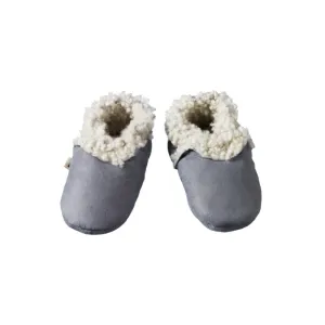 Nature Baby Lambskin Booties - Grey