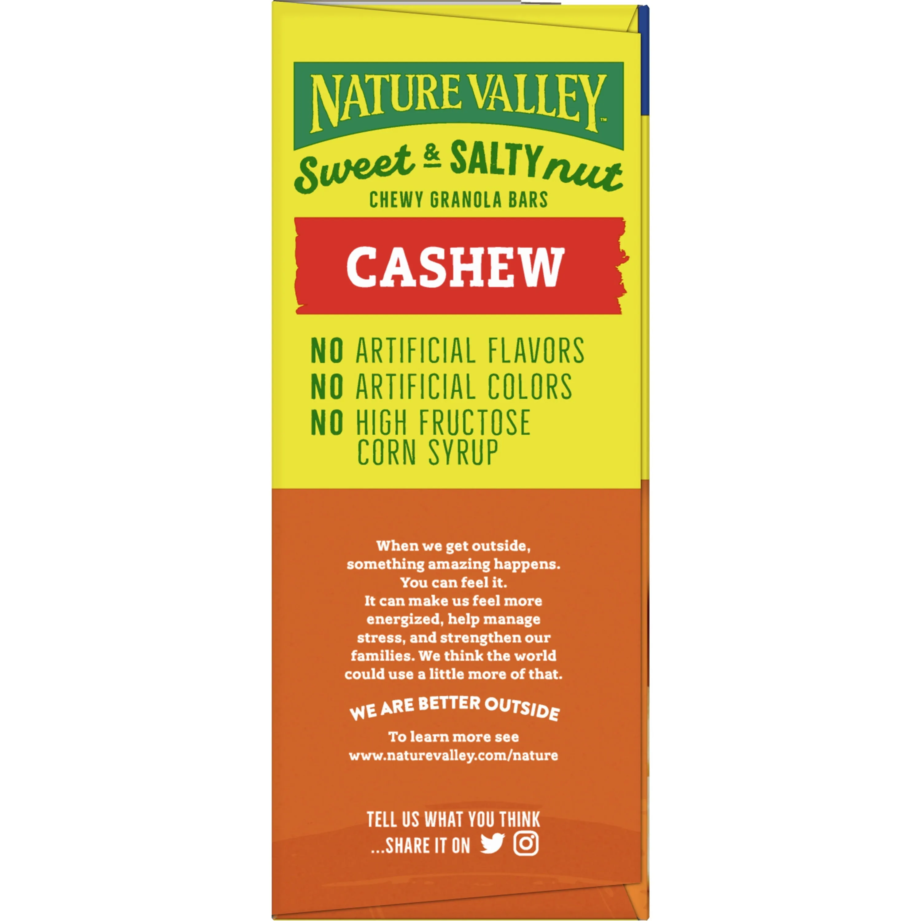 Nature Valley Granola Bars, Sweet and Salty Nut, Cashew, 15 Bars, 18 OZ