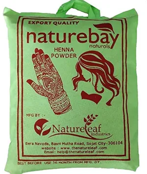 NatureBay Naturals 100% Pure Henna Powder For Natural Hair (cloth filtered)(400gm)