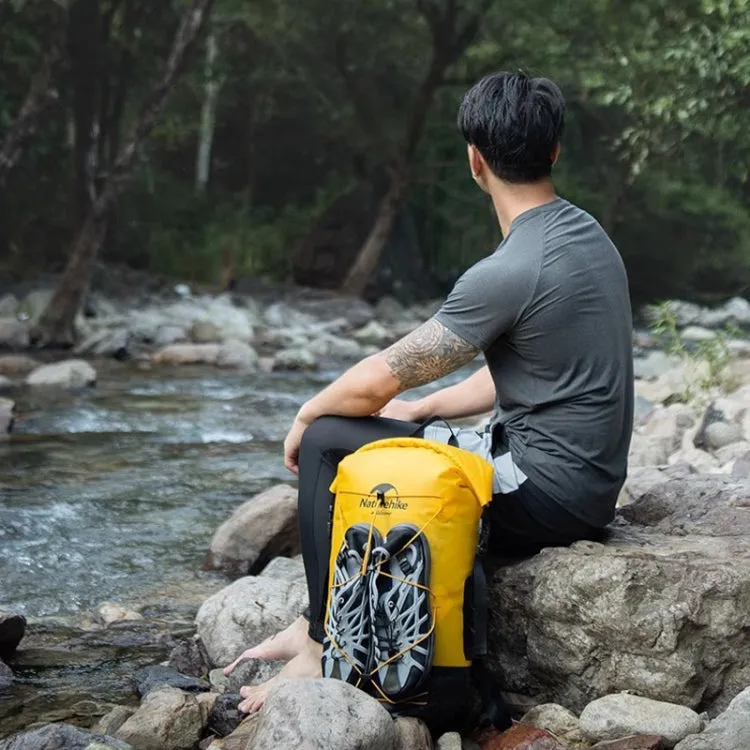 Naturehike Wet Dry IPX6 Waterproof Bag Outdoor Seaside Diving Swimming Rafting Equipment, Color: 30L Yellow