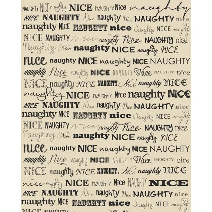 Naughty or Nice Printed Backdrop