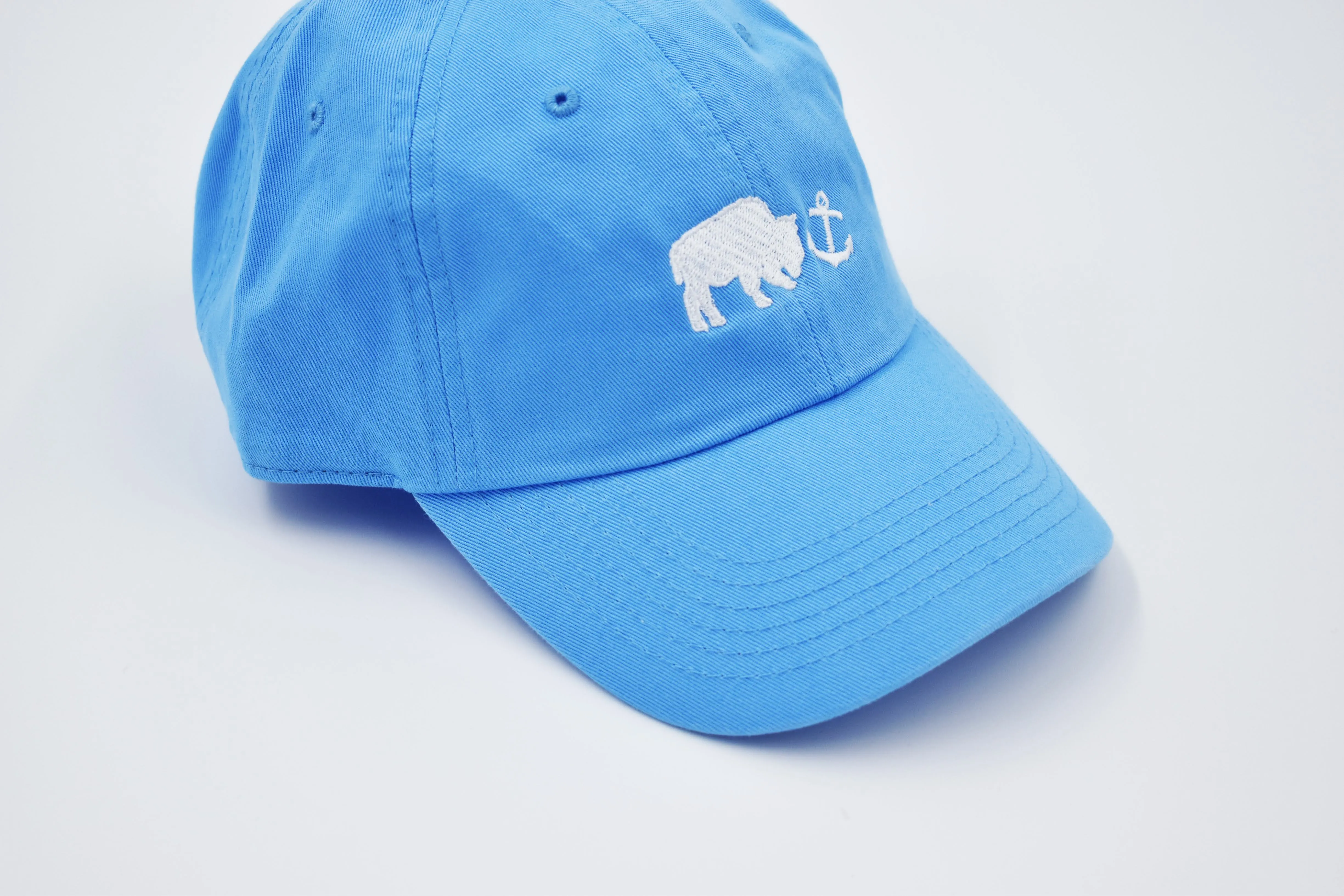 Nautica Azure Blue Bison with Anchor Adjustable Hat