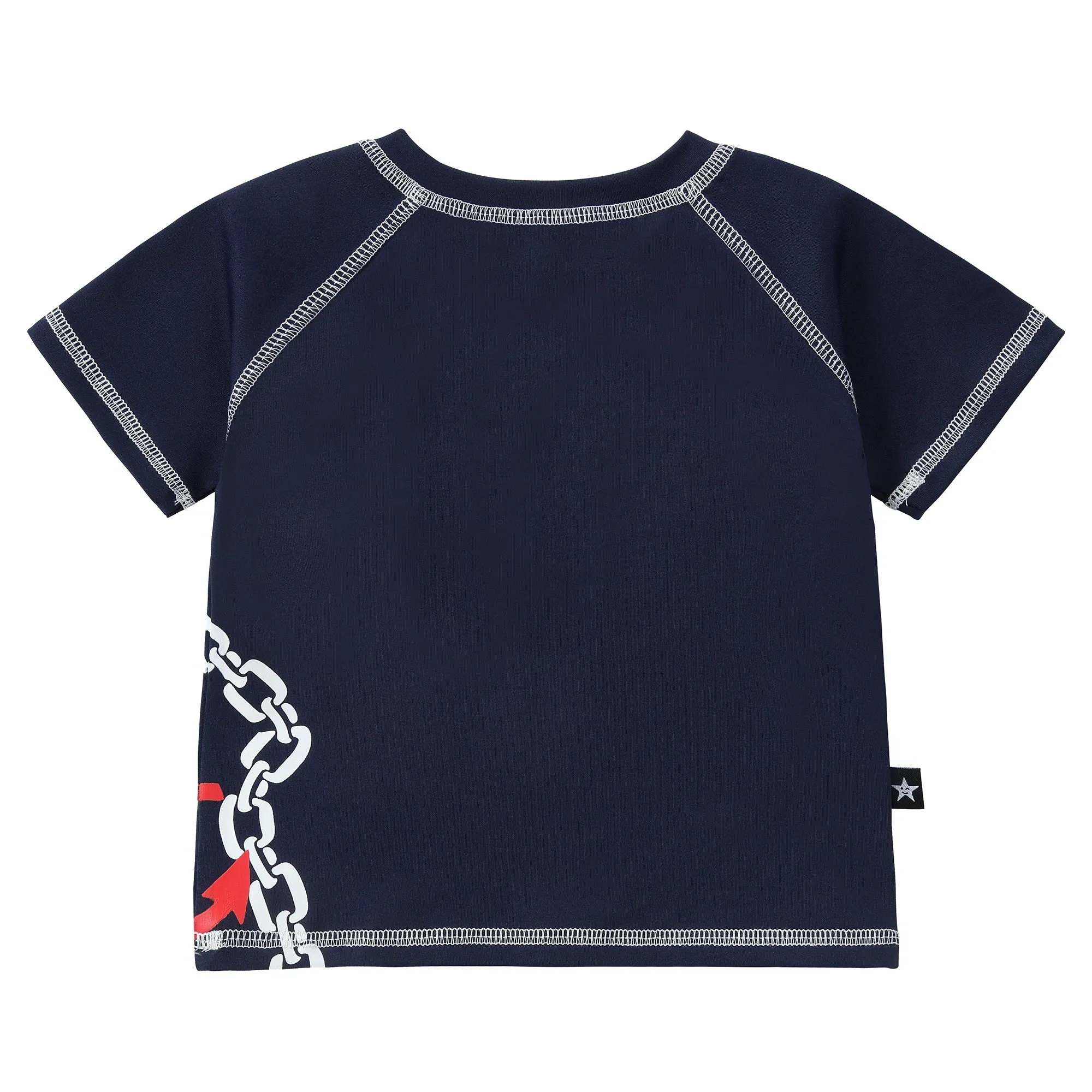 Navy Anchor Print Rashguard