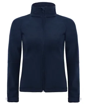 Navy - B&C Hooded softshell /women