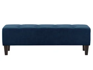 Navy Blue Accent Bench