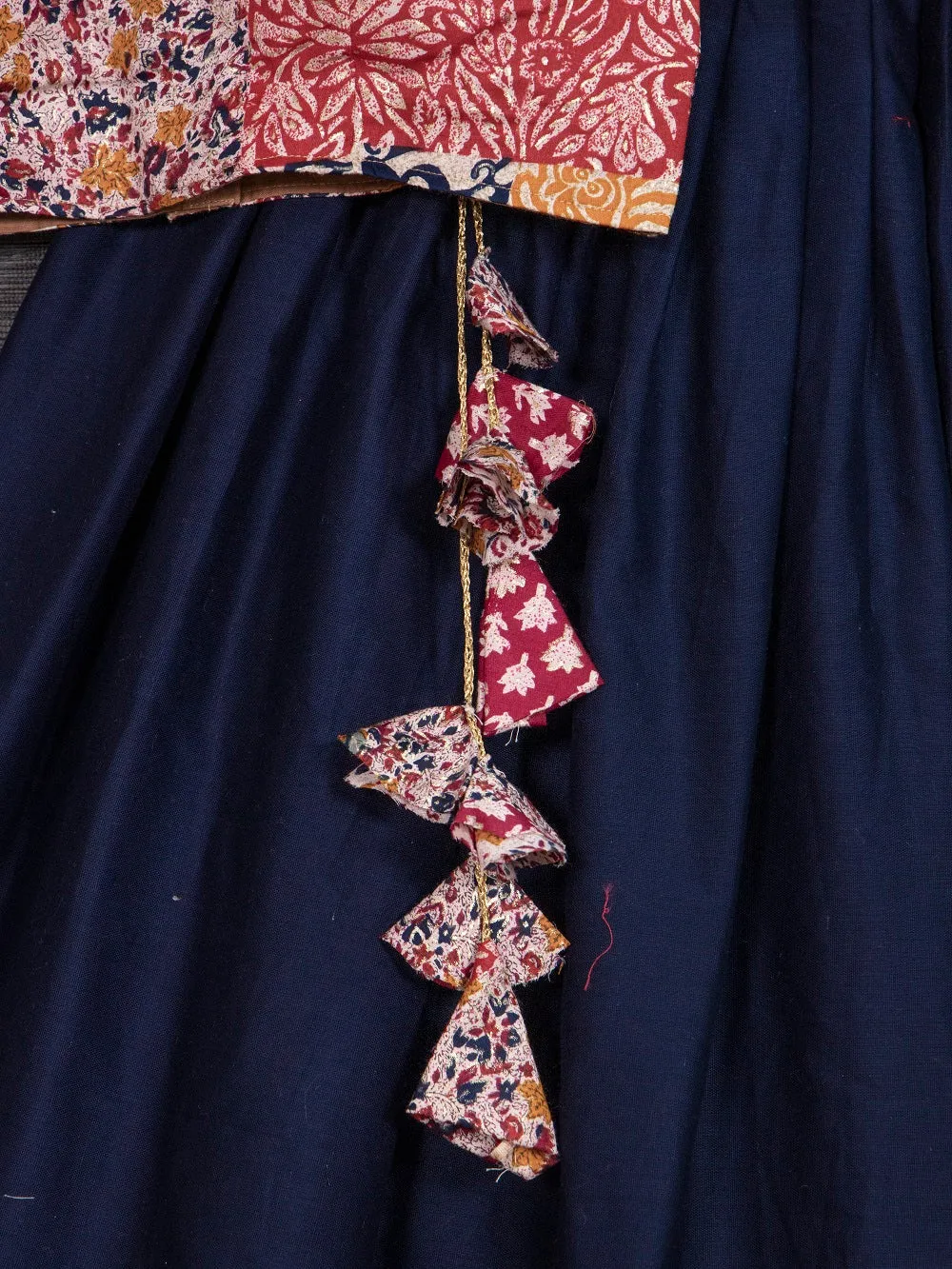 Navy Blue Color Pure Cotton Chaniya Choli Set