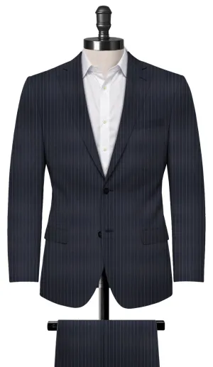 Navy Blue Pin Stripe Suit