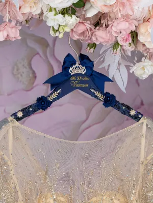 Navy blue quinceanera dress hanger