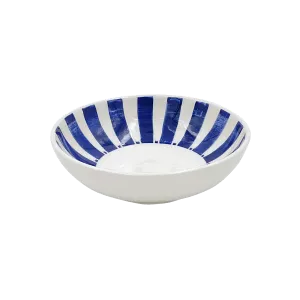 Navy Blue Stripes Peanut Bowl