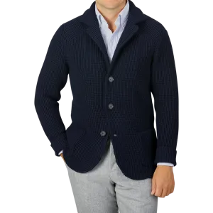 Navy Blue Zegna Baruffa Wool Brenta Jacket