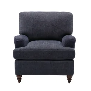 Navy Classic Candor Arm Chair