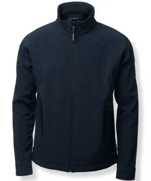 Navy - Duxbury – fashionable performance softshell jacket