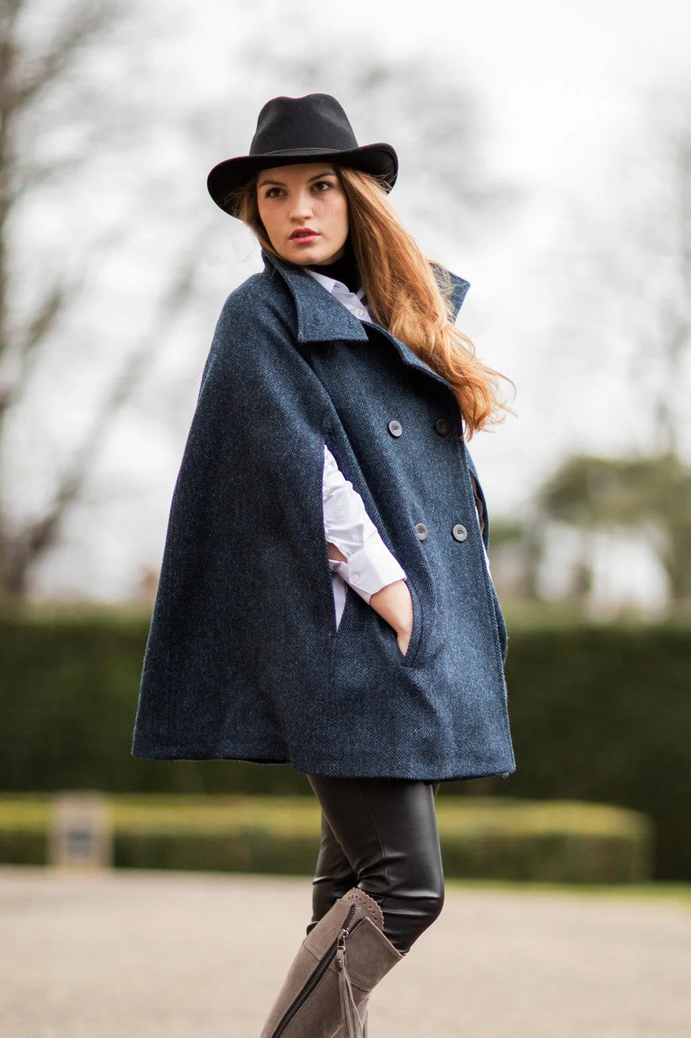 Navy Grace Hooded