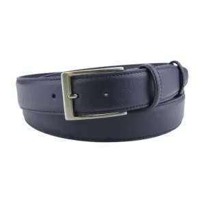 Navy Imitation Leather Mottled Belt