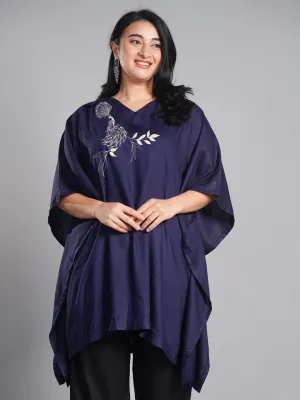 Navy Kaftan Kurta - Mayura