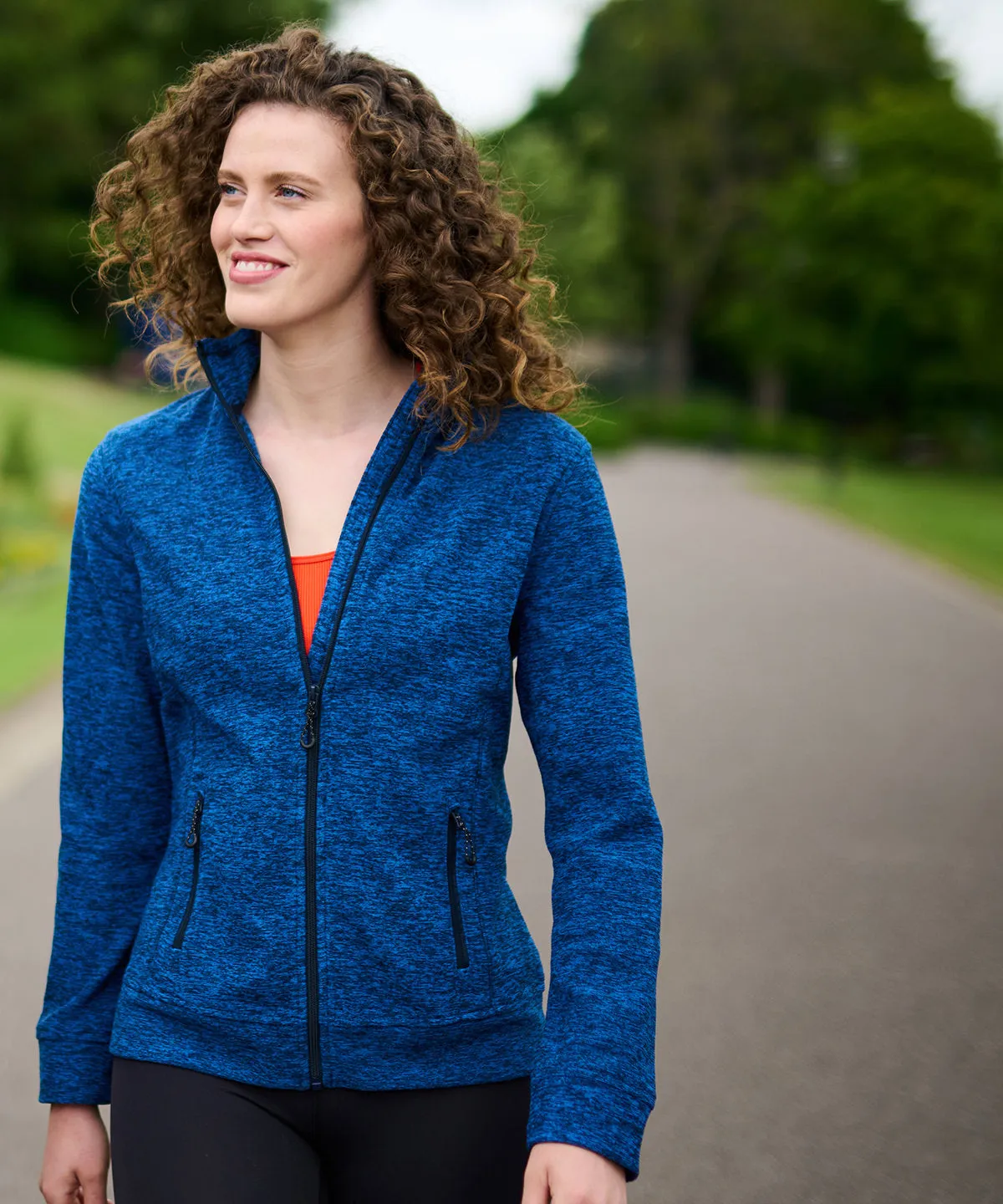 Navy Marl - Women's Thornly full-zip