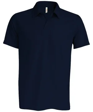 Navy - Men's short-sleeved polo shirt