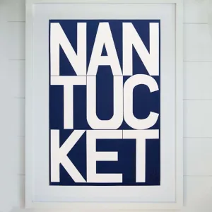 Navy Nantucket Archival Print | Liz Roache