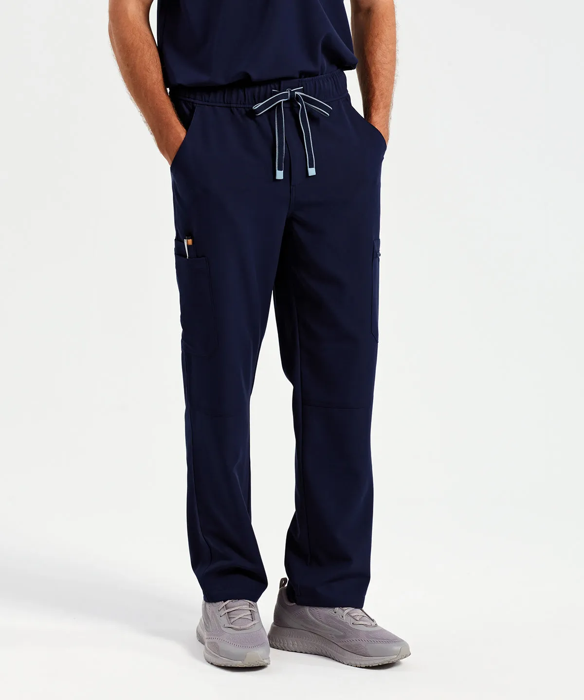 Navy - 'Relentless' Onna-stretch cargo pants