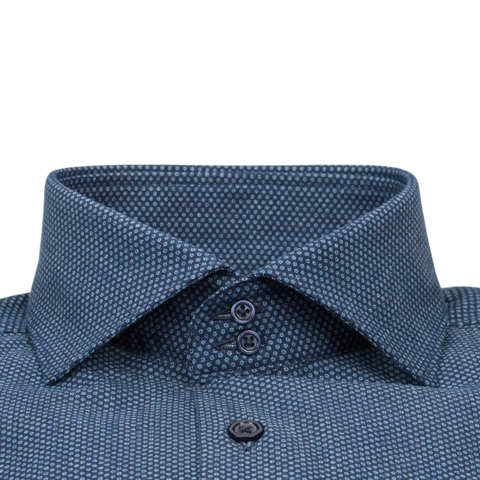 Navy Sphere Weavetex Dress Shirt