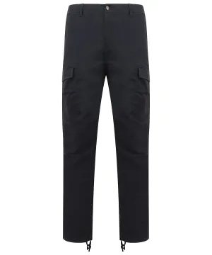 Navy - Stretch cargo trousers