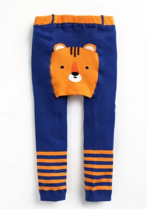 Navy Tiger Baby Leggings