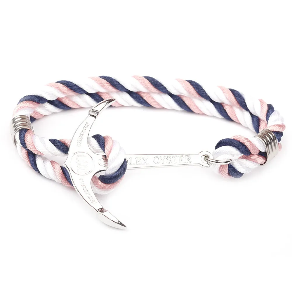 Navy Wind Fish Hook Anchor Bracelet