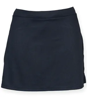 Navy - Women's skort with wicking finish