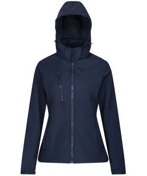 Navy - Women's venturer 3-layer hooded softshell jacket