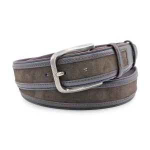 Navy/Brown Mix Coltrane Dimple Prong Belt