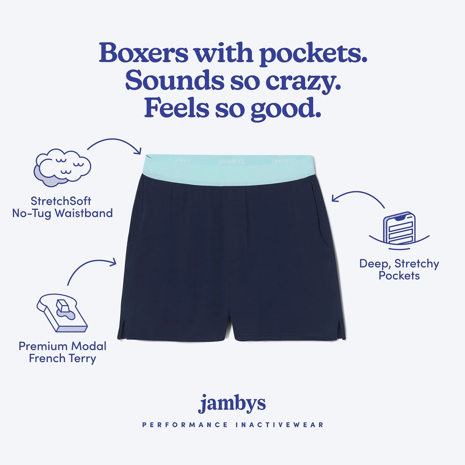 Navy/Mint 5-Pack Jambys