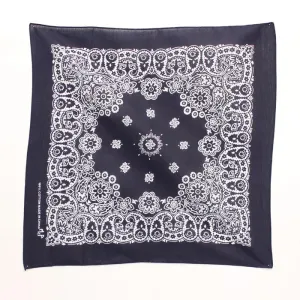 Navy/White Traditional Paisley Design Western Bandana