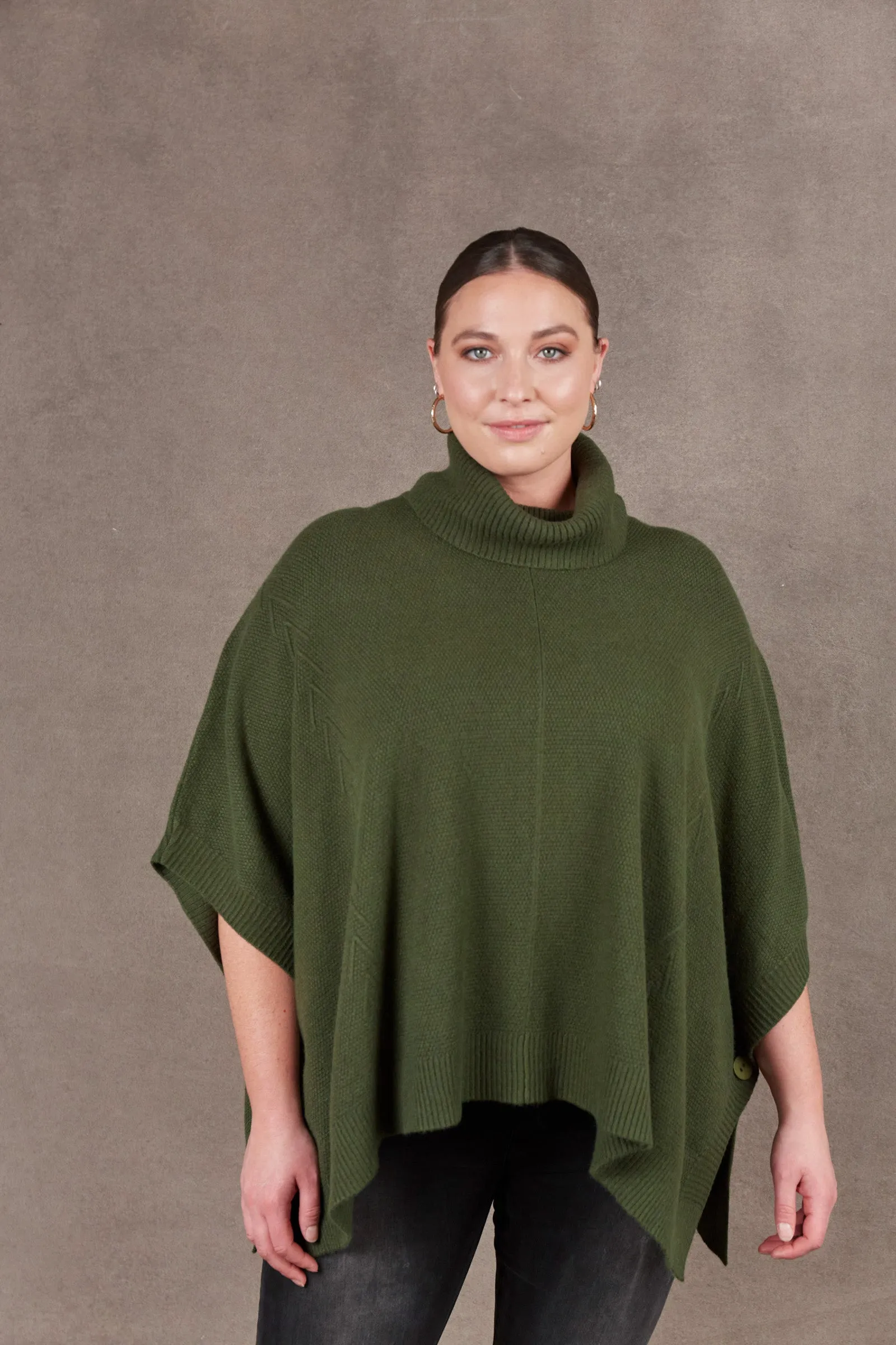 Nawi Poncho - Olive