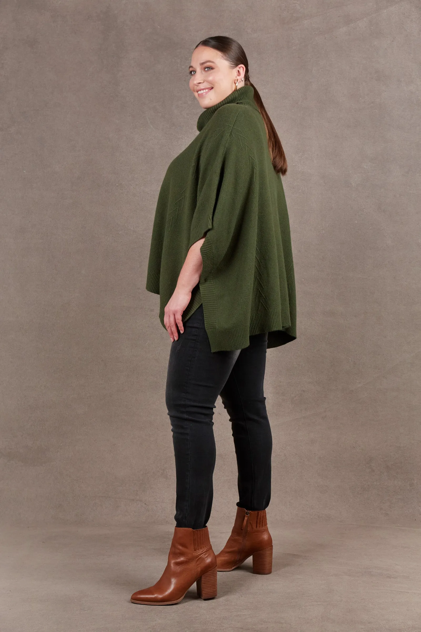 Nawi Poncho - Olive