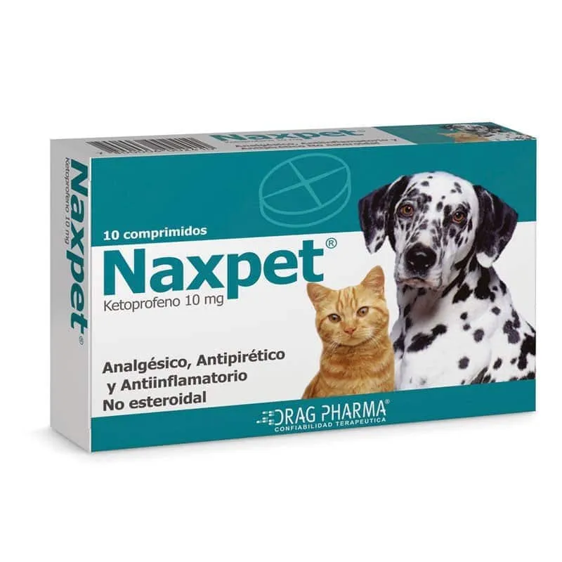 Naxpet® 10 mg x 10 Comprimidos Analgésico para Perros y Gatos