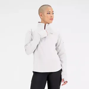 NB Heat Half Zip Top | Grey Violet Heather